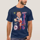 Manly Warringah Sea Eagles Cliff Lyons Cliffy Char T-Shirt (Vorderseite)