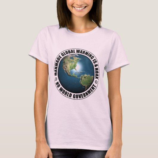 Manmade Global Warming Hoax T-Shirt (Vorderseite)