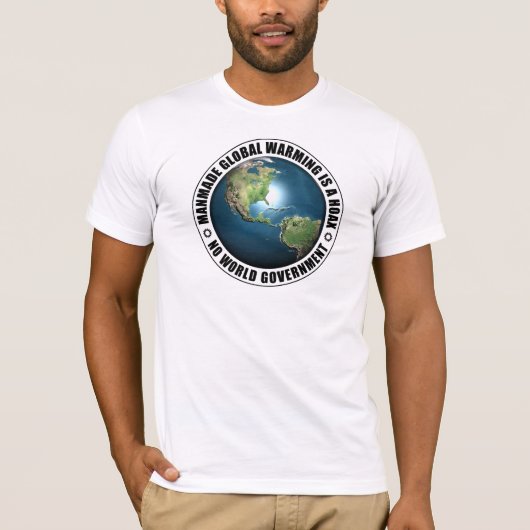 Manmade Global Warming Hoax T-Shirt (Vorderseite)