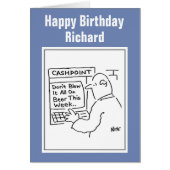 Mann an der Geldmaschine (Vorne)