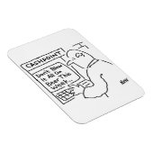 Mann an der Geldmaschine Magnet (Rechte Seite)