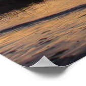 Mann an der Paddel bei Sonnenuntergang auf Cape Co Poster (Ecke)