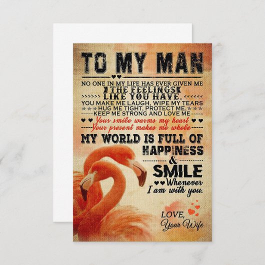 Mann an meinem Phantastischen Mann RSVP Karte (Vorne/Hinten)