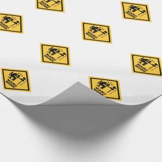 Mann-@ Arbeit Geschenkpapier (Ecke)
