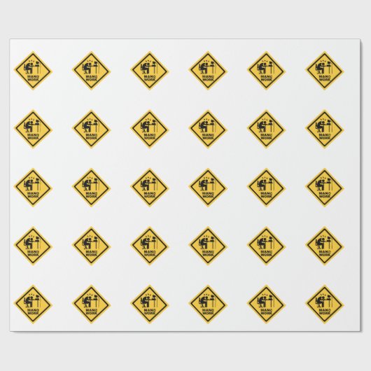 Mann-@ Arbeit Geschenkpapier (Flach)