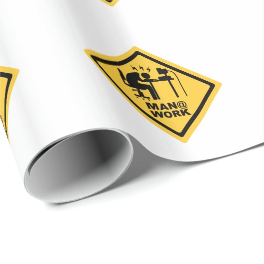 Mann-@ Arbeit Geschenkpapier (Rolleneckpunkt)