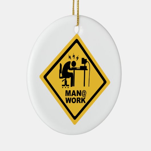 Mann-@ Arbeit Keramikornament (Rechts)