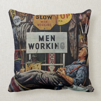 Mann-Arbeiten Kissen