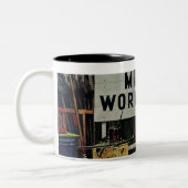 Mann-Arbeiten Zweifarbige Tasse (Links)