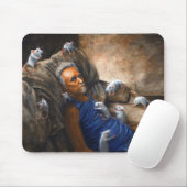 Mann auf Couch mit Ratten Mousepad (Mit Mouse)