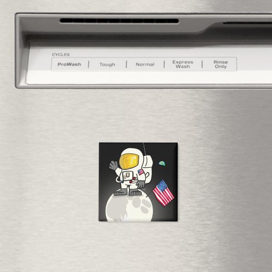 Mann auf dem Mond Magnet (In Situ (Geschirrspüler))