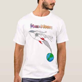 Mann auf dem Mond T-Shirt