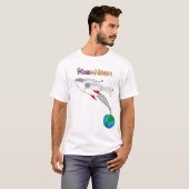 Mann auf dem Mond T-Shirt (Vorne ganz)