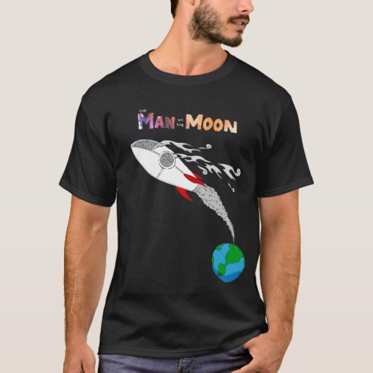 Mann auf dem Mond T-Shirt (Vorderseite)