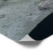 Mann auf dem Mondplakat Poster (Ecke)