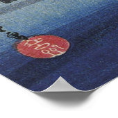 Mann auf dem Pferd, der ein Brückenposter überquer Poster (Ecke)