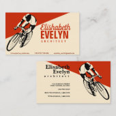 Mann auf dem Rennrad Visitenkarte (Vorne/Hinten)