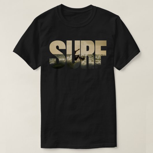 Mann auf dem Surfbrett T-Shirt (Design vorne)