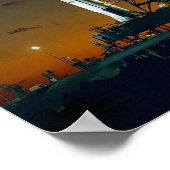 MANN AUF DER MOON APOLLO 4 Saturn V Rakete Poster (Ecke)