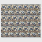 Mann auf einem Dirt-Fahrrad Geschenkpapier (Flach)