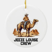 Mann auf einem Kamel Keramik Ornament (Hinten)