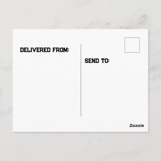 Mann auf einem Kamel Postkarte (Rückseite)