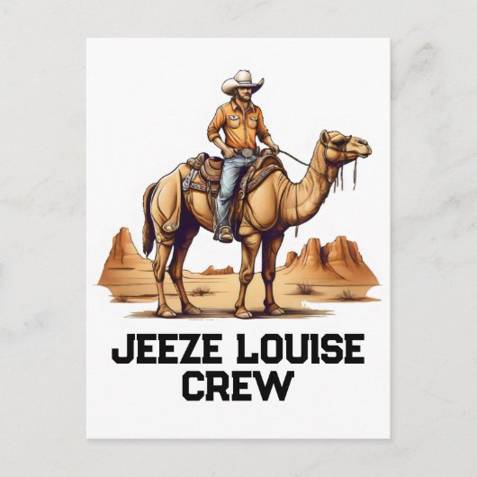 Mann auf einem Kamel Postkarte (Vorderseite)