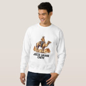 Mann auf einem Kamel Sweatshirt (Vorne ganz)