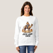 Mann auf einem Kamel Sweatshirt (Vorne ganz)