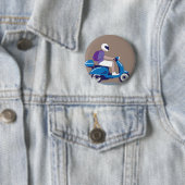 Mann auf Roller Button (Beispiel)