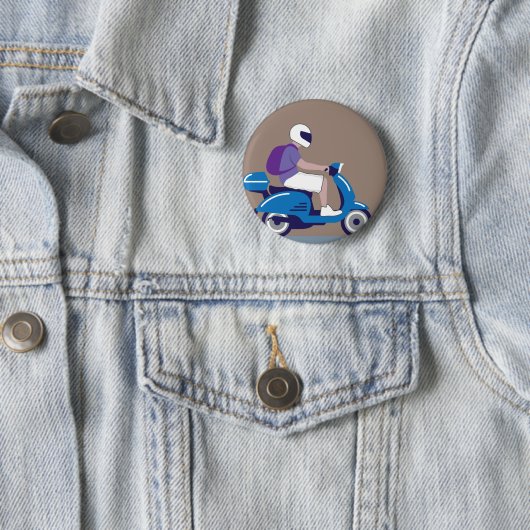 Mann auf Roller Button (Beispiel)