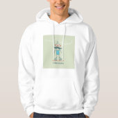 Mann auf Rollerskates Hoodie (Vorderseite)