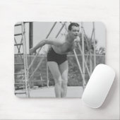Mann auf Sprungbrett Mousepad (Mit Mouse)