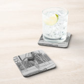 Mann auf Sprungbrett Untersetzer (Rechte Seite)