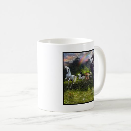 Mann aus dem Snowy River Kaffeetasse (VorderseiteRechts)