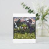 Mann aus dem Snowy River Postkarte (Stehend Vorderseite)