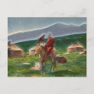 Mann aus Kasachstan Postkarte