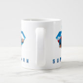 Mann aus Stahl im Flug Jumbo-Tasse (Rückseite)