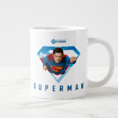 Mann aus Stahl im Flug Jumbo-Tasse (Rechts)