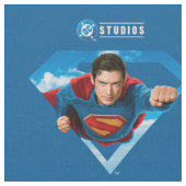 Mann aus Stahl im Flug Stoff (Nahaufnahme)