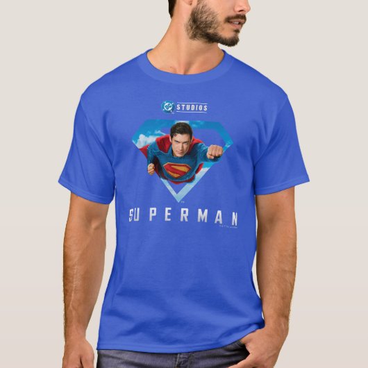 Mann aus Stahl im Flug T-Shirt (Vorderseite)