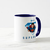 Mann aus Stahl im Flug Tasse (VorderseiteRechts)