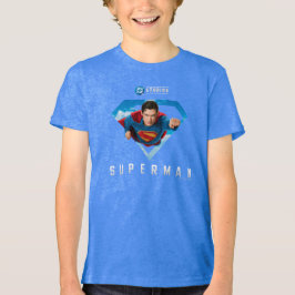 Mann aus Stahl im Flug Tri-Blend Shirt