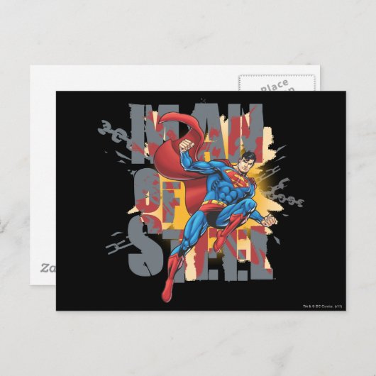 Mann aus Stahl Postkarte (Vorne/Hinten)