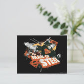 Mann aus Stahlwerk Postkarte (Stehend Vorderseite)