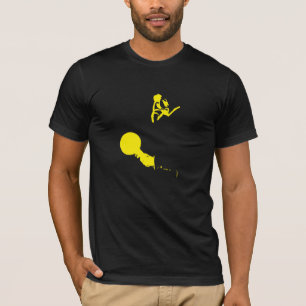 Mann aus Zeit (elektrisches Gelb) heraus T-Shirt
