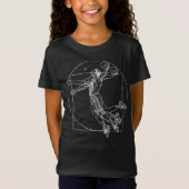 Mann-Basketball-Shirt Da Vinci Vitruvian T-Shirt (Vorderseite)