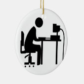 Mann bei der Arbeit Keramik Ornament (Rechts)