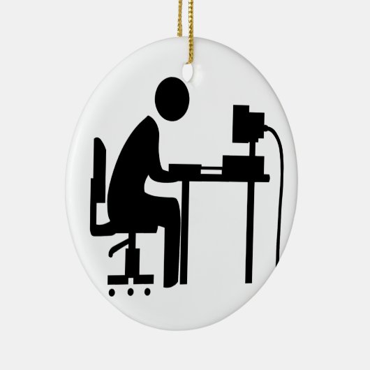 Mann bei der Arbeit Keramik Ornament (Rechts)