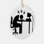 Mann bei der Arbeit Keramikornament (Rechts)